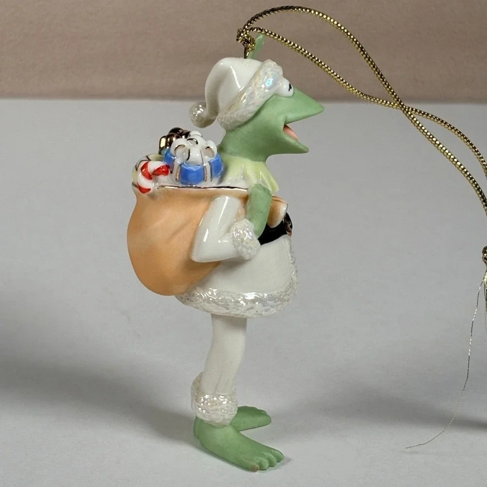 Lenox SANTA KERMIT Holiday‎ Christmas Ornament - The Muppets in Original Box
